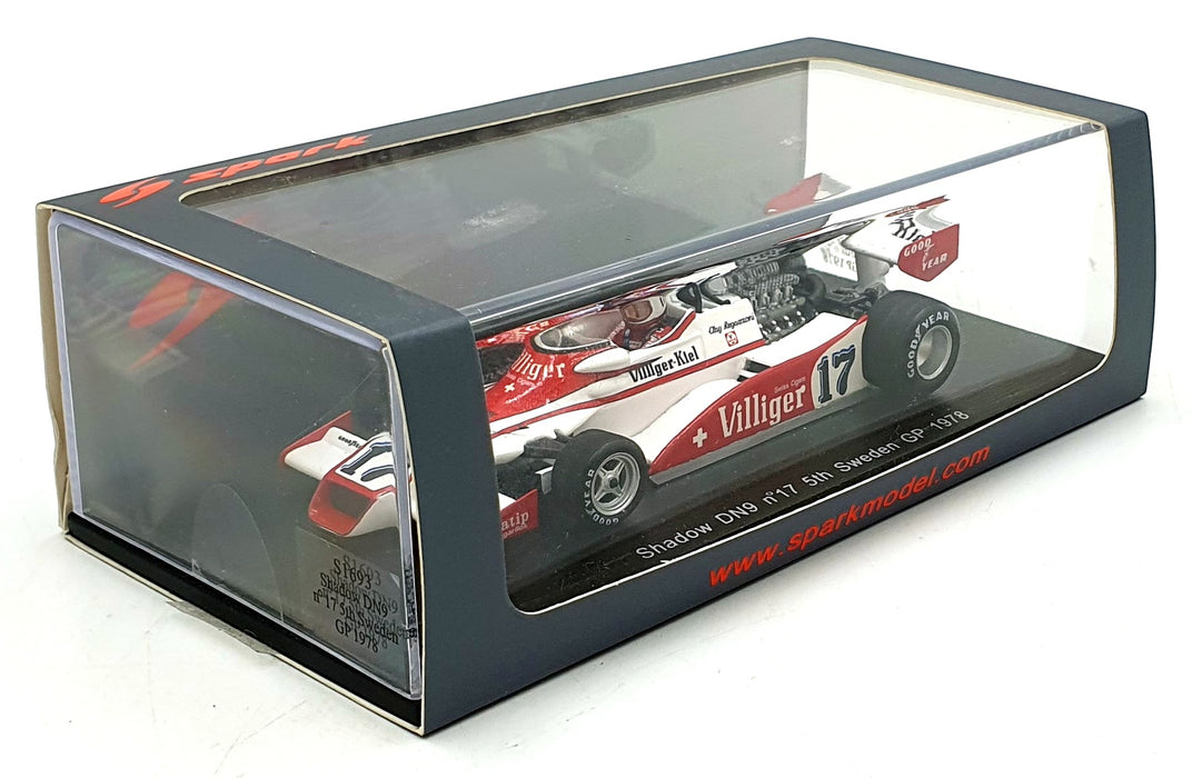 Spark 1/43 Scale S1693 - F1 Shadow DN9 #17 Sweden GP 1978