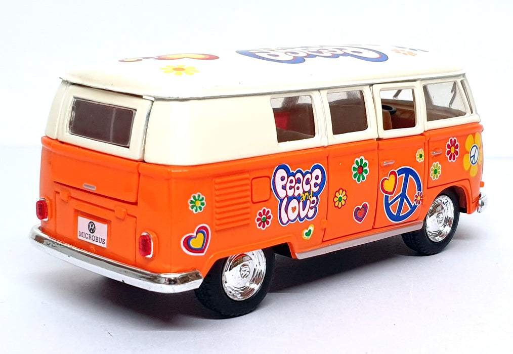 Kinsmart 1/32 Scale Pull Back & Go TY4226 - 1962 Volkswagen Classical Bus Orange