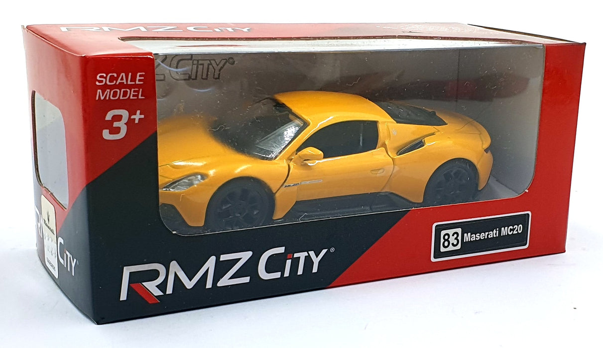 Kandy Toys 12cm Long Model Car TY6386 - Maserati MC20 Pull Back & Go - Yellow
