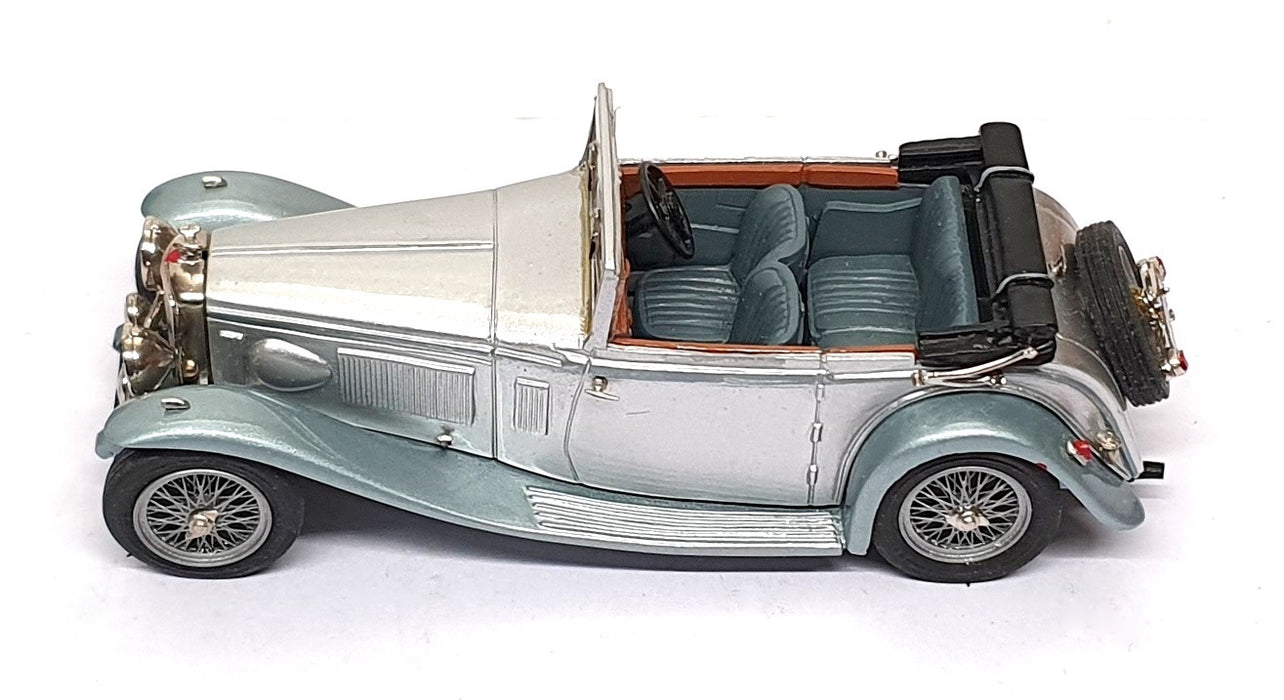 J&M Classics 1/43 Scale JM106 - 1933 Alvis Speed 20 Vanden Plas DH - Silver/Grey