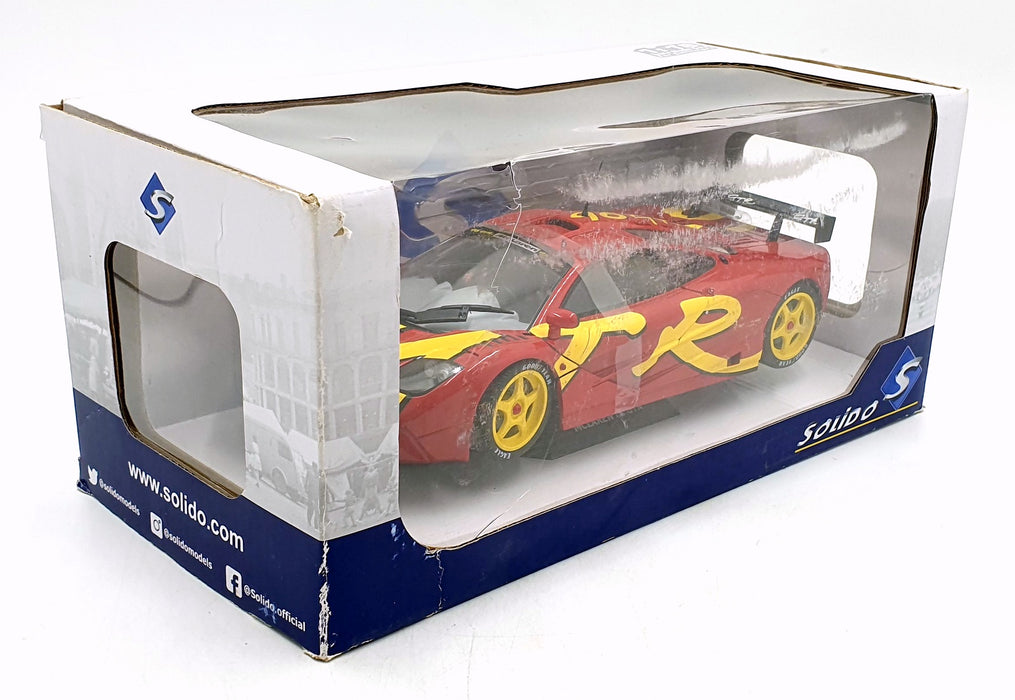 Solido 1/18 Scale Diecast S1804102 - 1996 McLaren F1 GTR - Red