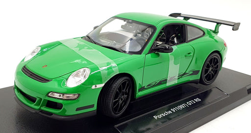 Welly 1/18 Scale Diecast 18015W - Porsche 911 997 GT3 RS - Green/Black