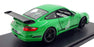 Welly 1/18 Scale Diecast 18015W - Porsche 911 997 GT3 RS - Green/Black