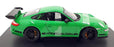Welly 1/18 Scale Diecast 18015W - Porsche 911 997 GT3 RS - Green/Black