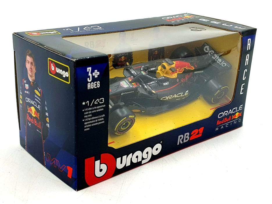 Burago 1/43 Scale 18-38233 - F1 Red Bull RB21 2025 #1 Max Verstappen