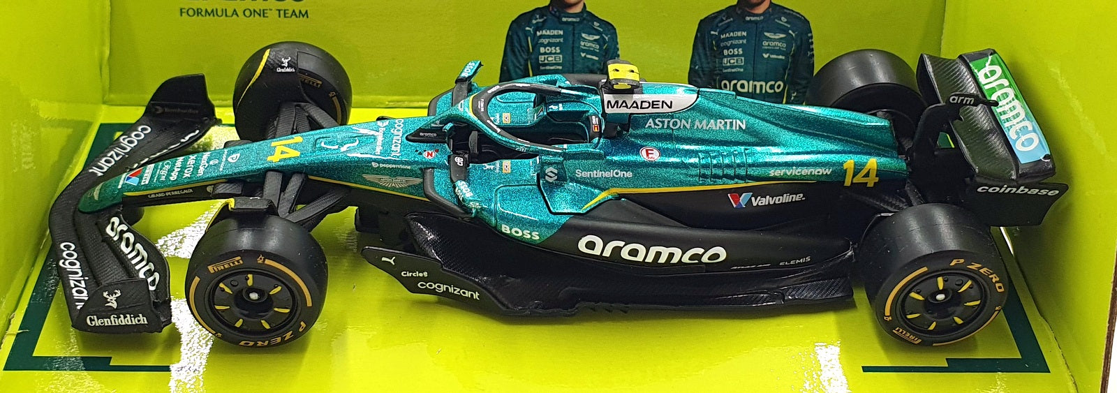 Burago 1/43 Scale 18-38250 - F1 Aston Martin AMR25 2025 #14 F.Alonso