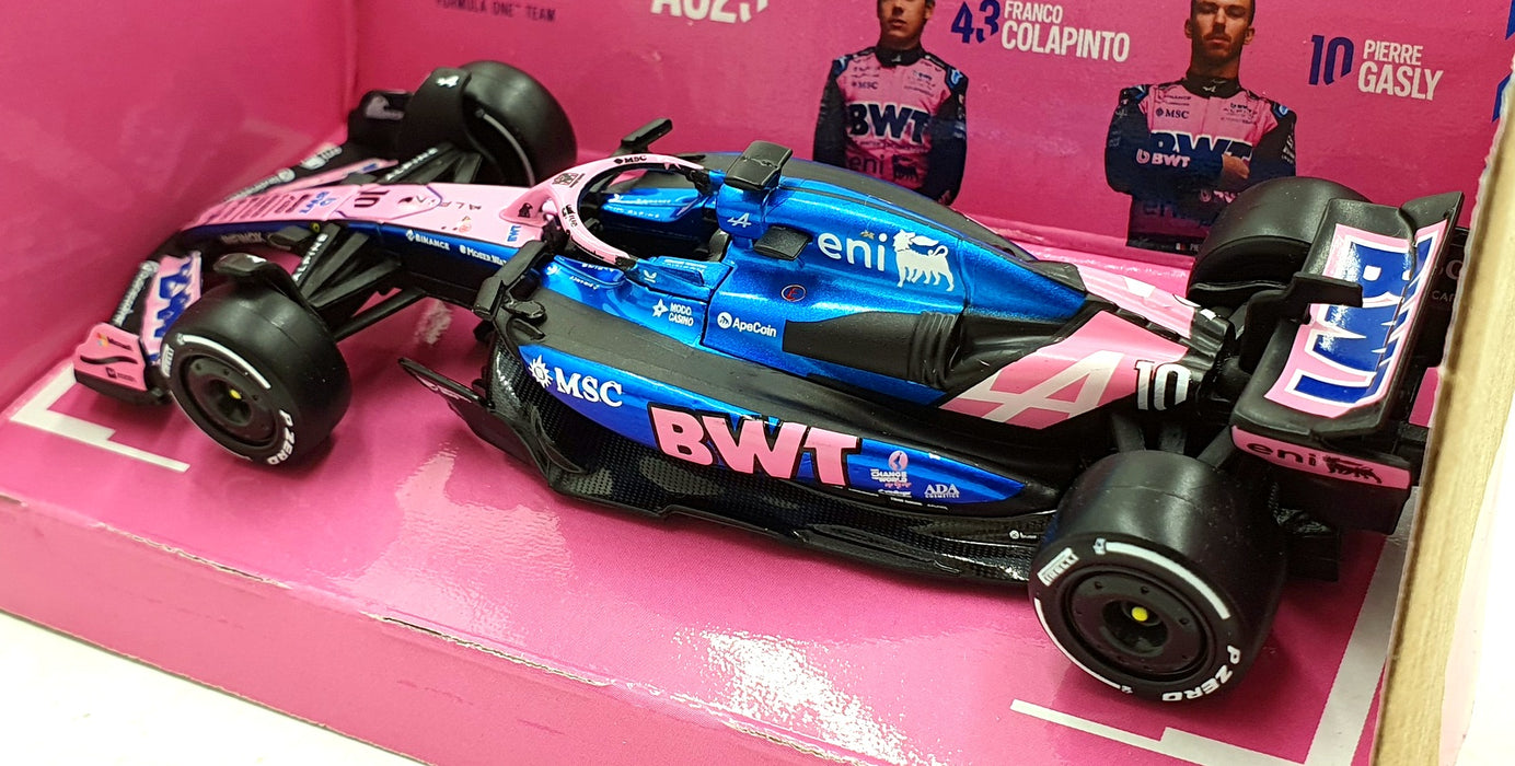Burago 1/43 Scale 18-38257 - F1 BWT Alpine A525 2025 #10 P.Gasly