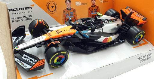 Burago 1/43 Scale 18-38248 - F1 McLaren MCL39 British GP 2025 # L.Norris
