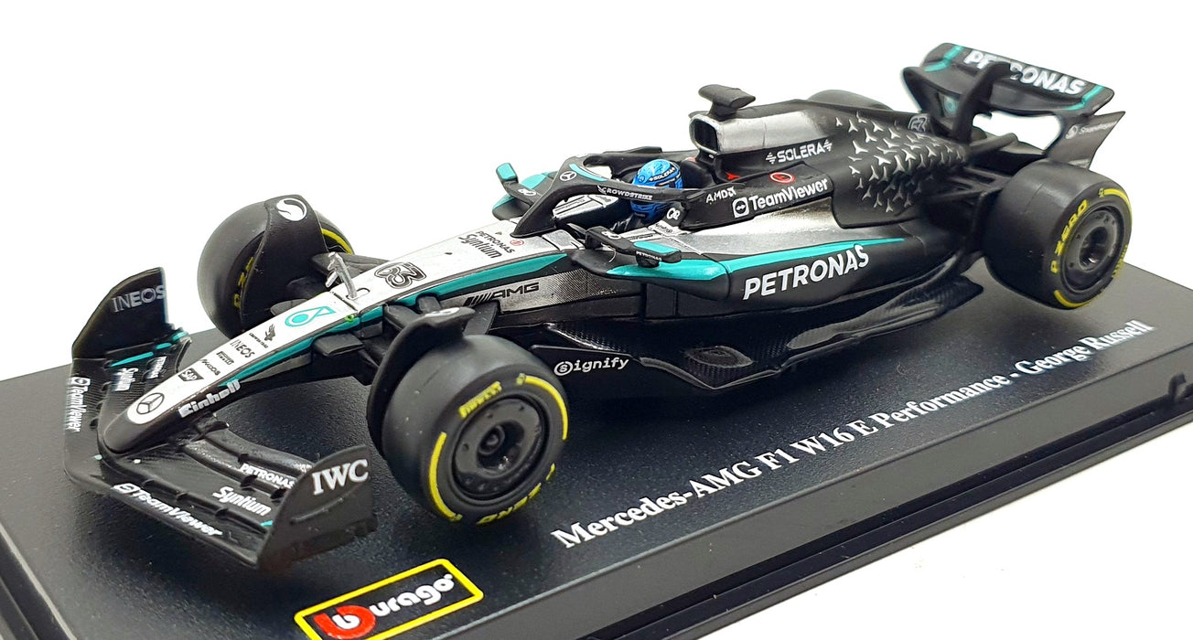 Burago 1/43 Scale 18-38238 - F1 Mercedes Petronas W16 2025 #63 G.Russell