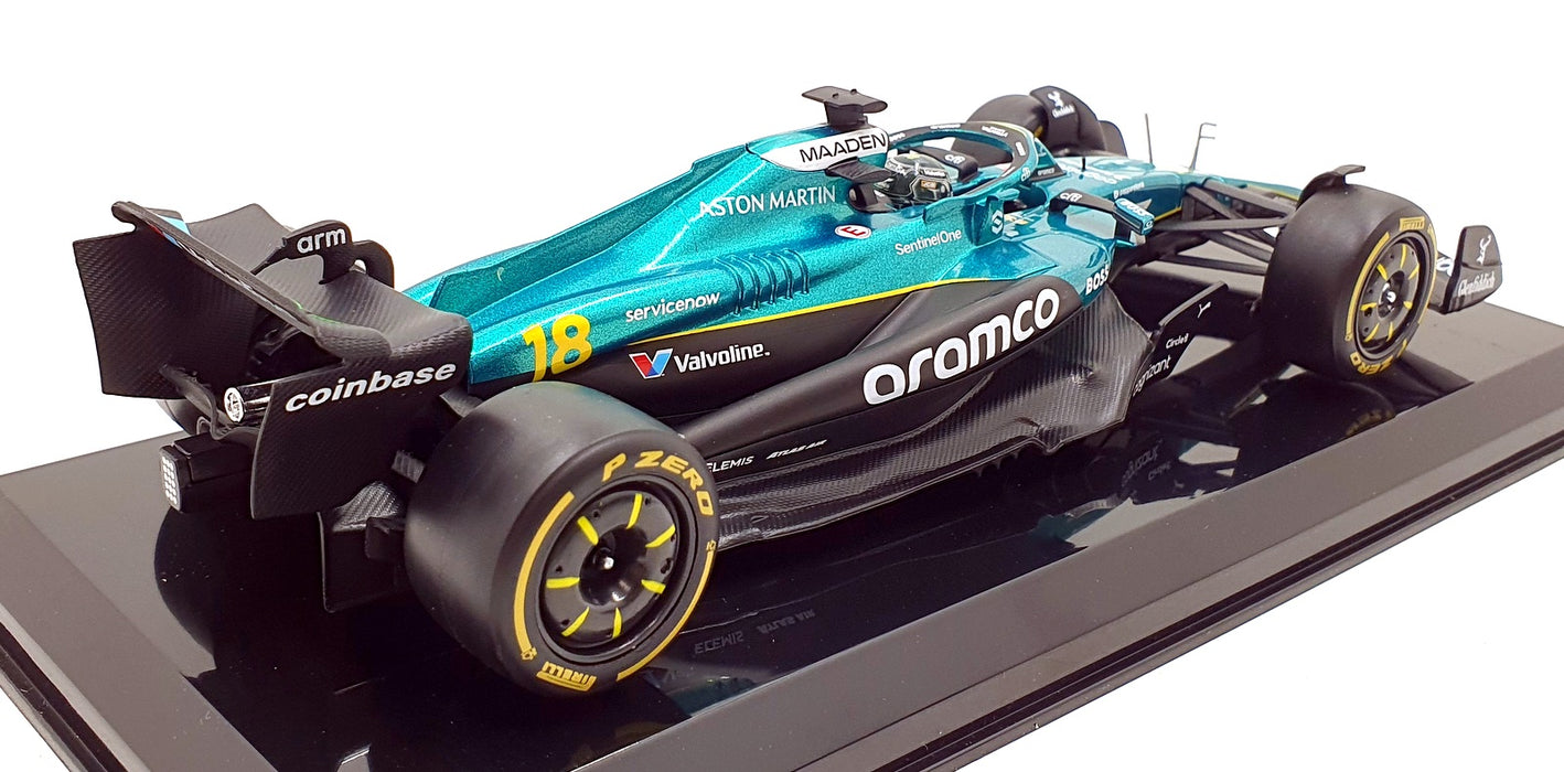 Burago 1/24 Scale Diecast 18-28070 - Aston Martin AMR25 F1 2025 #18 Stroll