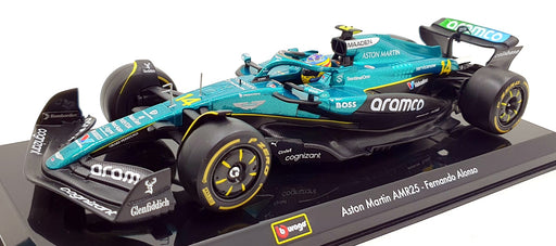 Burago 1/24 Scale Diecast 18-28070 - Aston Martin AMR25 F1 2025 #14 F.Alonso