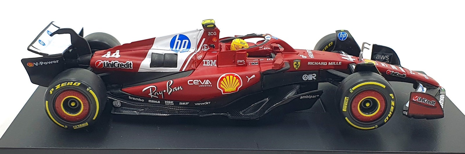 Burago 1/43 Scale 18-36852 - F1 Ferrari SF-25 2025 #44 L.Hamilton