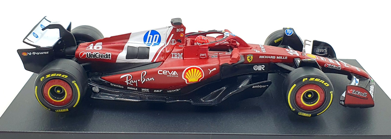 Burago 1/43 Scale 18-36852L - F1 Ferrari SF-25 2025 #16 C.Leclerc