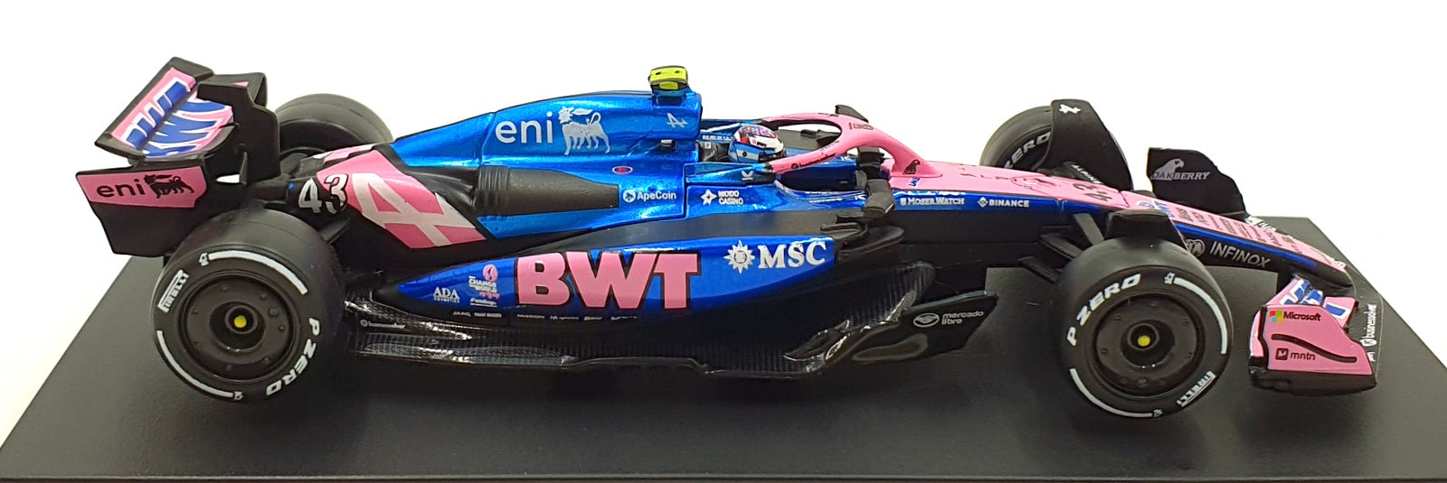 Burago 1/43 Scale 18-38258 - F1 BWT Alpine A525 2025 #43 F.Colapinto