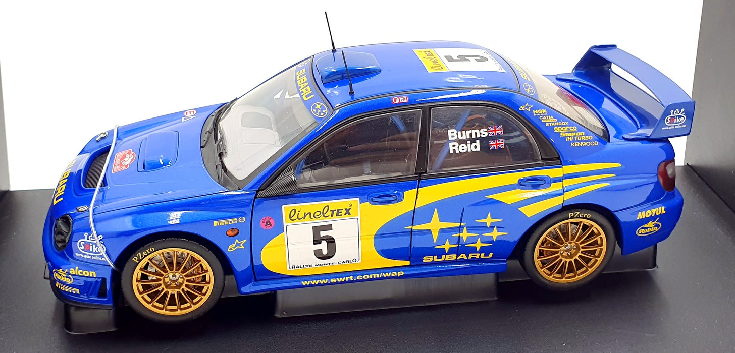 Autoart 1/18 Scale 80192 - Subaru Impreza WRC 2001 Monte Carlo Burns/Reid