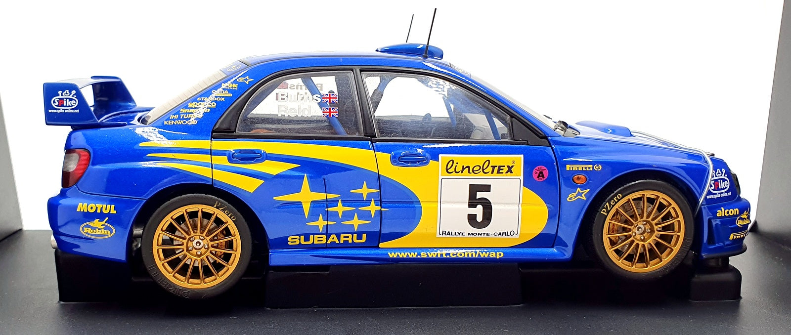 Autoart 1/18 Scale 80192 - Subaru Impreza WRC 2001 Monte Carlo Burns/Reid