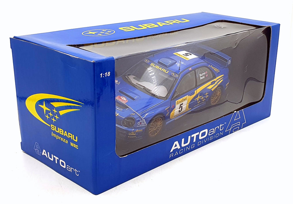 Autoart 1/18 Scale 80192 - Subaru Impreza WRC 2001 Monte Carlo Burns/Reid