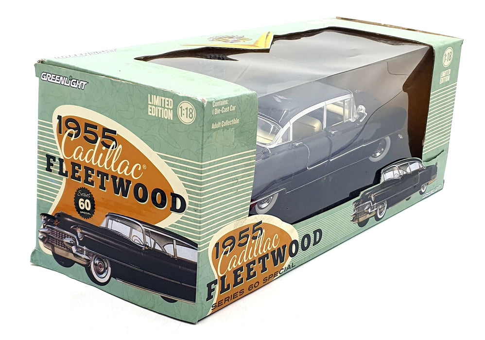 Greenlight 1/18 Scale 12923 - 1955 Cadillac Fleetwood Series 60 Special Black