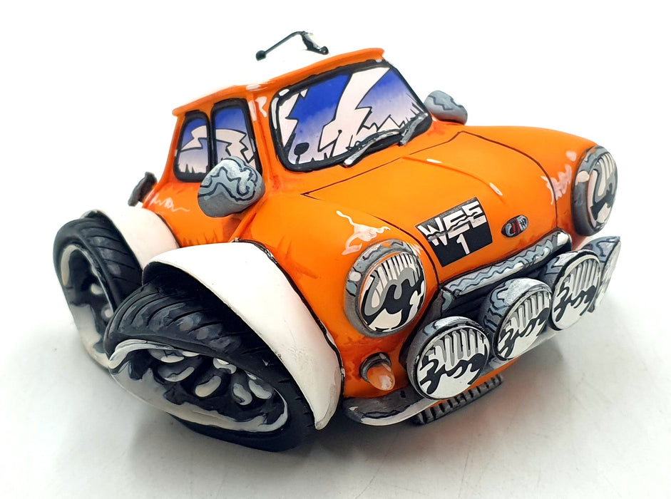 Country Artists 03002 - Speed Freaks Wee One Mini Orange/White - Hand Painted