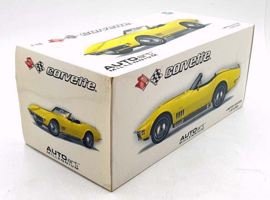 Autoart 1/18 Scale Diecast 71161 - Chevrolet Corvette 1969 - Daytona Yellow