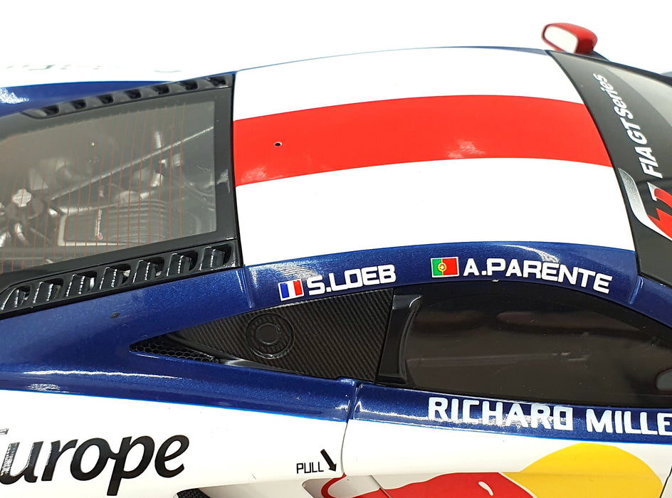 Autoart 1/18 Scale Diecast 81342 - McLaren 12C GT3 Red Bull #9 S.Loeb/Parente