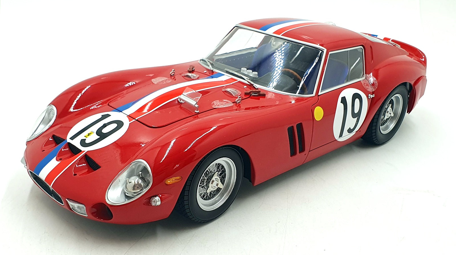 KK Scale 1/12 Scale Diecast KKDC120125 Ferrari 250 GTO #19 Le Mans 1962 Red