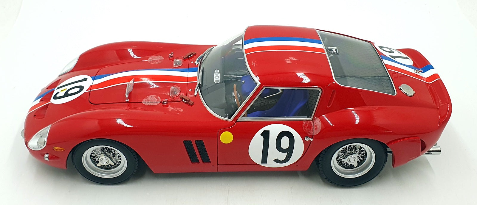 KK Scale 1/12 Scale Diecast KKDC120125 Ferrari 250 GTO #19 Le Mans 1962 Red
