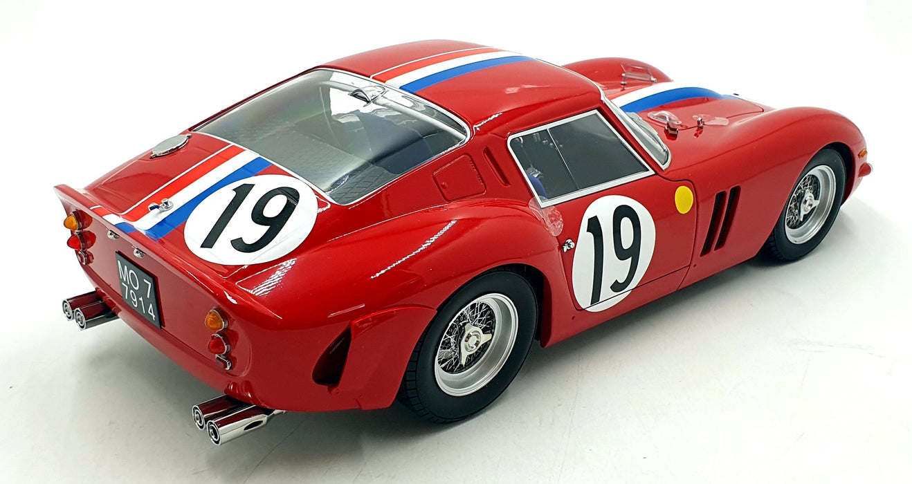 KK Scale 1/12 Scale Diecast KKDC120125 Ferrari 250 GTO #19 Le Mans 1962 Red