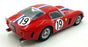 KK Scale 1/12 Scale Diecast KKDC120125 Ferrari 250 GTO #19 Le Mans 1962 Red