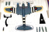 Corgi 1/32 Scale AA34602 DH Mosquito PR NS502 544 Sqn RAF Benson