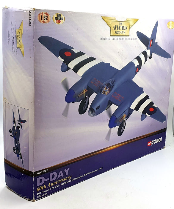 Corgi 1/32 Scale AA34602 DH Mosquito PR NS502 544 Sqn RAF Benson