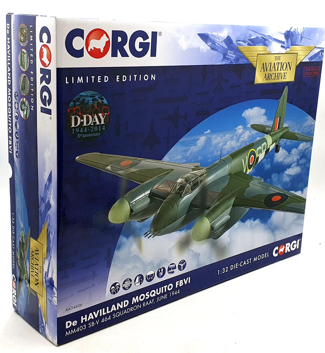 Corgi 1/32 Scale AA34606 - DH Mosquito FBVI MM403 464 Sqn RAAF 1944