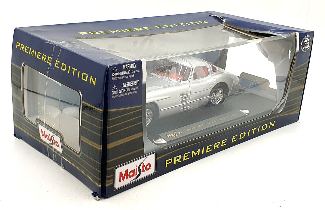 Maisto 1/18 Scale 36898 - Mercedes Benz 300 SLR Coupe Uhlenhaut - Silver
