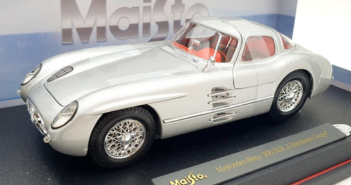 Maisto 1/18 Scale 36898 - Mercedes Benz 300 SLR Coupe Uhlenhaut - Silver