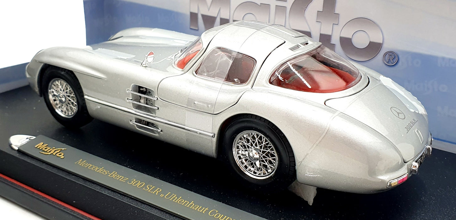 Maisto 1/18 Scale 36898 - Mercedes Benz 300 SLR Coupe Uhlenhaut - Silver