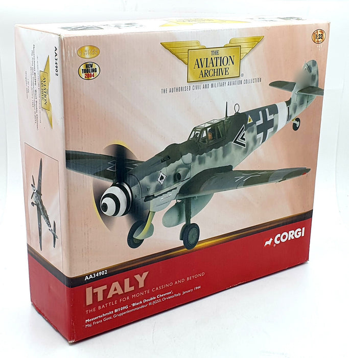 Corgi 1/32 Scale AA34902 Messerschmitt Bf109G Black Double Chevron 1944