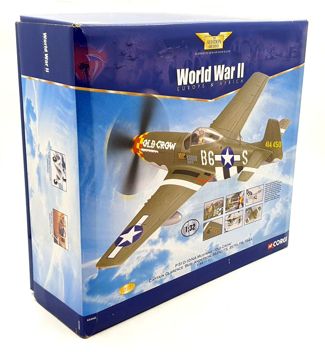 Corgi 1/32 Scale Diecast AA34402 - P-51 D-10 Mustang Old Crow 362nd FS 357th '44
