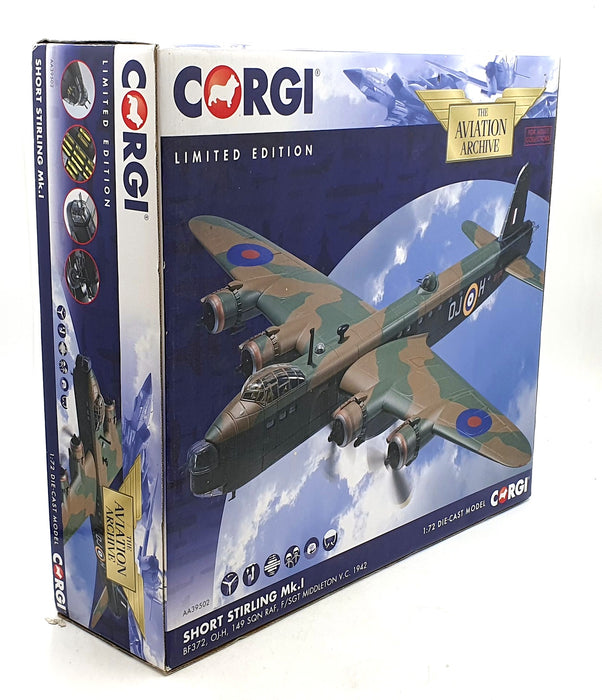 Corgi 1/72 Scale Aircraft AA39502 - Short Stirling Mk.1 BF372 OJ-H 149 Sqn