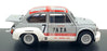 Autoart 1/18 Scale Diecast 72641 - Fiat Abarth 1000 TCR #7 - Grey/Red Stripes