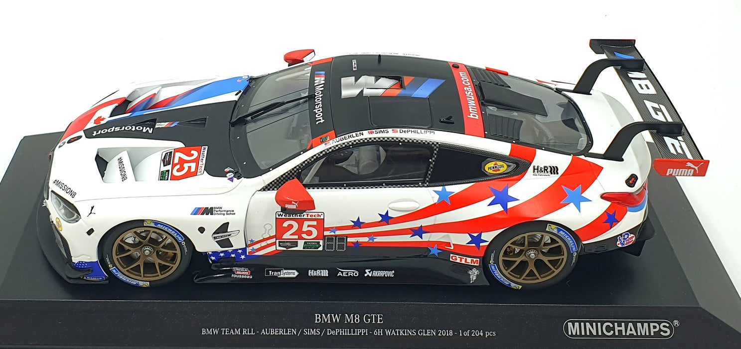 Minichamps 1/18 Scale 155 182995 - BMW M8 GTE RLL Team Watkins G 2018