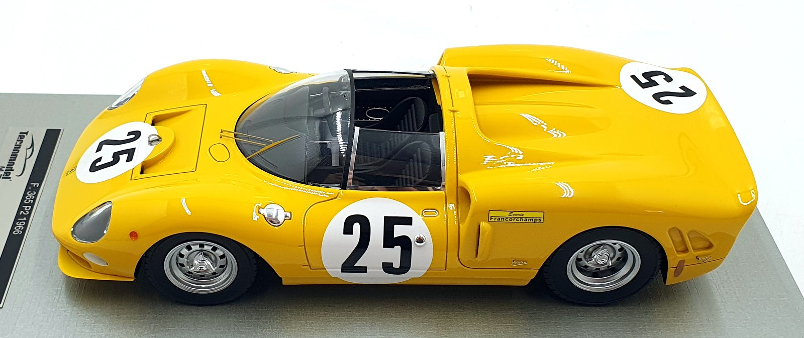 Tecnomodel 1/18 Scale TM18-20E - Ferrari 365 P2 Daytona 1966 #25 - Yellow
