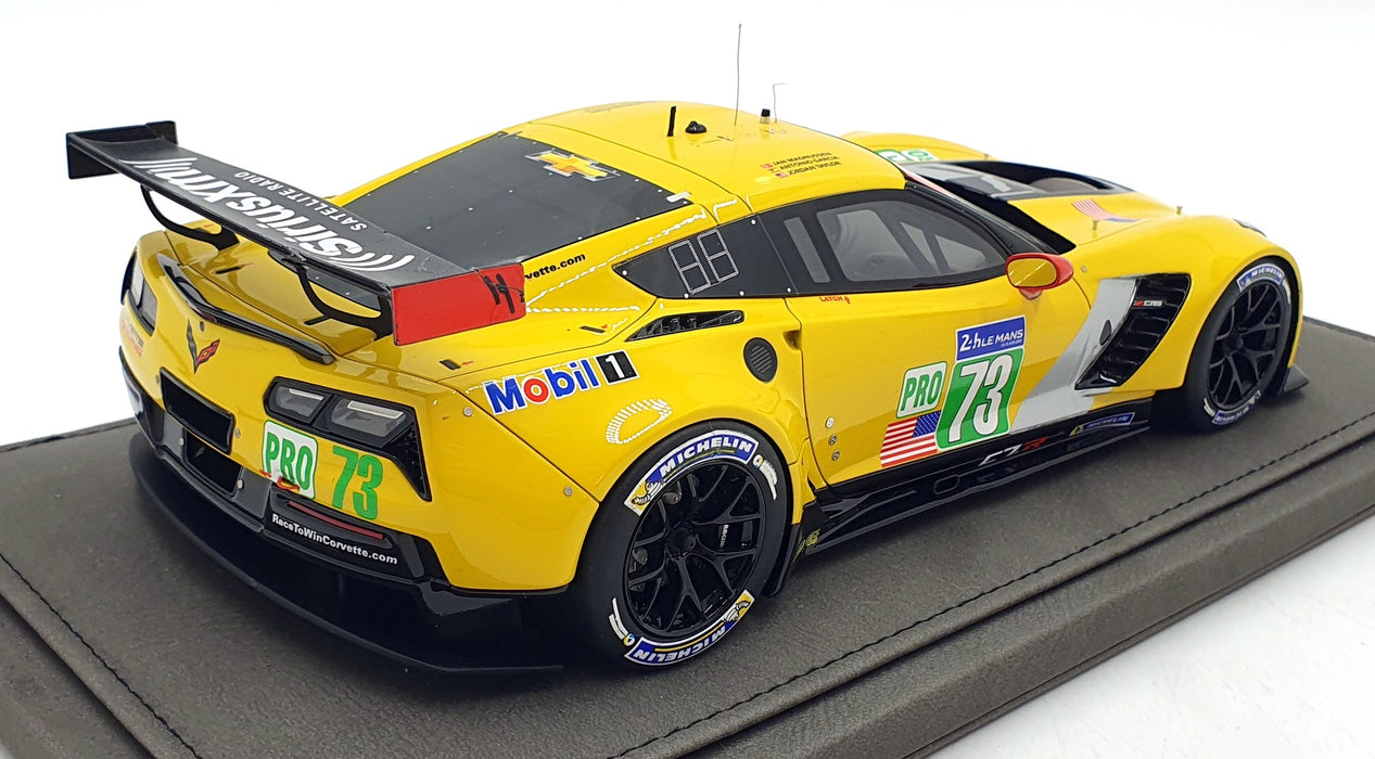 BBR 1/18 Scale Resin P1897 - Chevrolet Corvette C7.R Le Mans 2014 #73 - Yellow