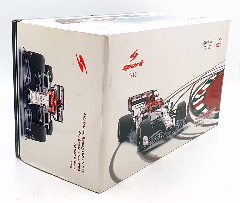 Spark 1/18 Scale 18S479 - 2020 Alfa Romeo Orlen C39 #88 R.Kubica F1