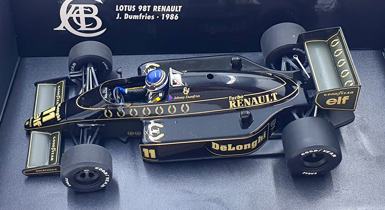 Minichamps 1/18 Scale 180 860011 - Lotus Renault 98T J. Dumfries 1986