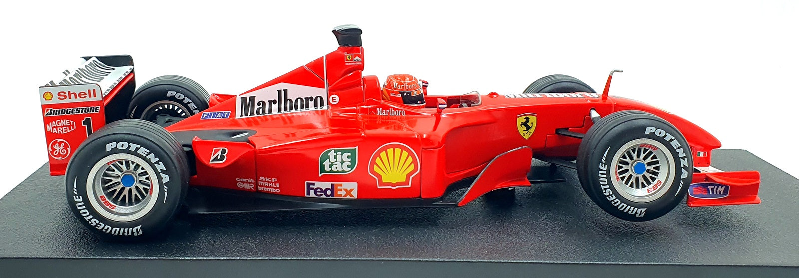 Hot Wheels 1/18 Scale Diecast 50202 Ferrari F2001 Michael Schumacher F1