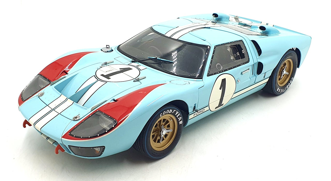 Exoto 1/10 Scale 10011 - Ford GT40 MKII 1966 #1 K.Miles - Blue/Red