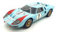 Exoto 1/10 Scale 10011 - Ford GT40 MKII 1966 #1 K.Miles - Blue/Red