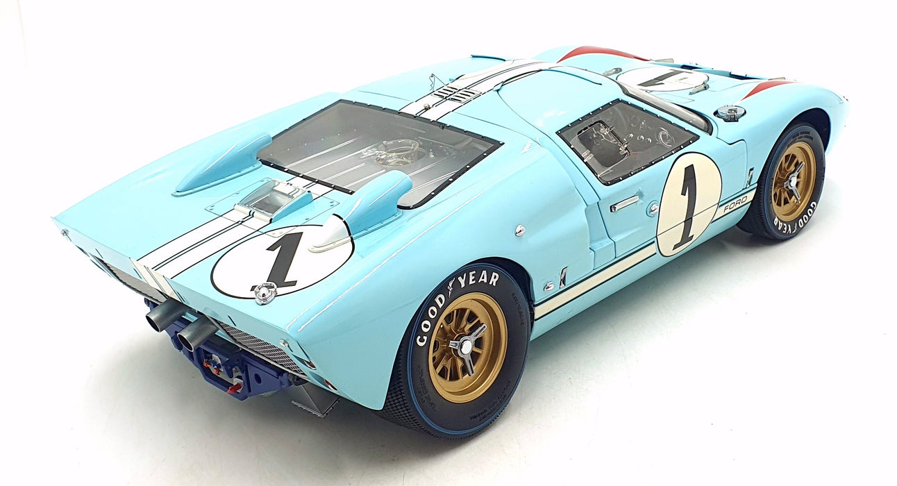 Exoto 1/10 Scale 10011 - Ford GT40 MKII 1966 #1 K.Miles - Blue/Red