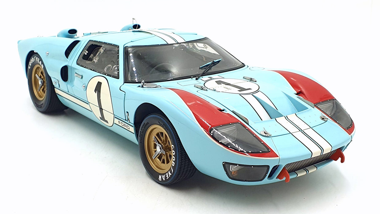 Exoto 1/10 Scale 10011 - Ford GT40 MKII 1966 #1 K.Miles - Blue/Red