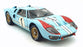 Exoto 1/10 Scale 10011 - Ford GT40 MKII 1966 #1 K.Miles - Blue/Red